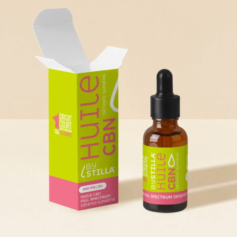 Huile CBN CBD Pastèque Fraise, Full Spectrum 10%