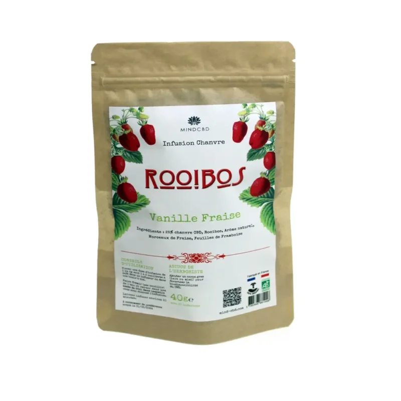 Infusion CBD Rooibos Vanille Fraise