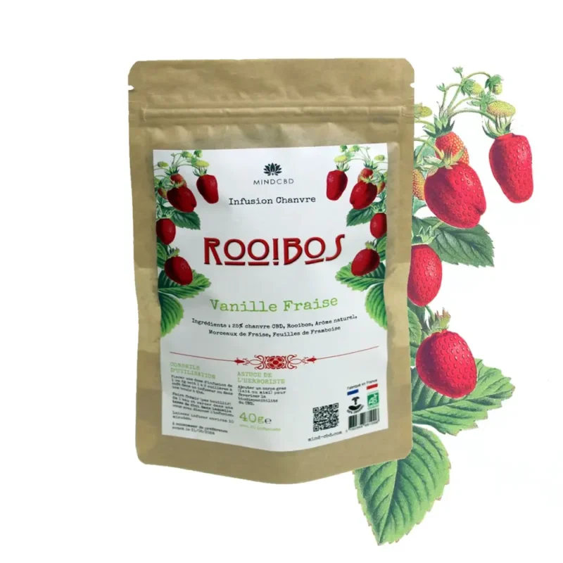 Infusion CBD Rooibos Vanille Fraise