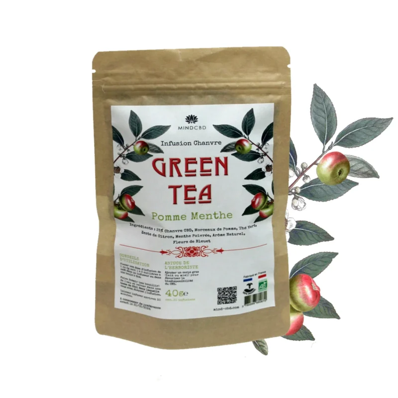 Infusion CBD Green Tea Délice Naturel en Sachet